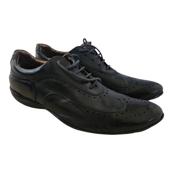 Milano Cold Collection Black Leather Dress Shoes Men’s 10.5 US | EU 43 Classic \ - Picture 1 of 8